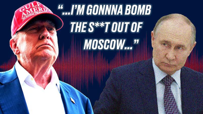 Trump azzal dicsekedett, hogy Putyin és a kínai elnök is a fővárosuk bombázásával fenyegette meg őket, mintha ezzel valami hatalmas erőt demonstrálna.